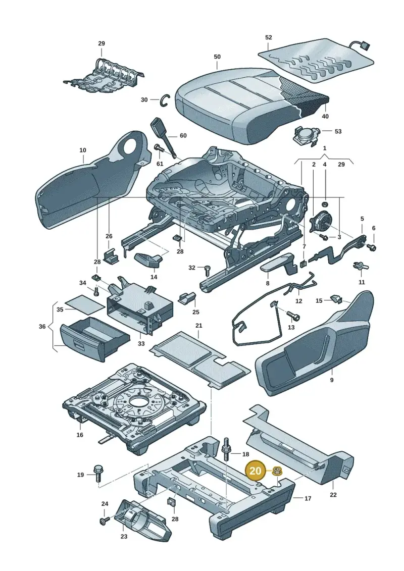 N10261311 — Volkswagen Multivan (2021-) diagram 7t0881000, position 20