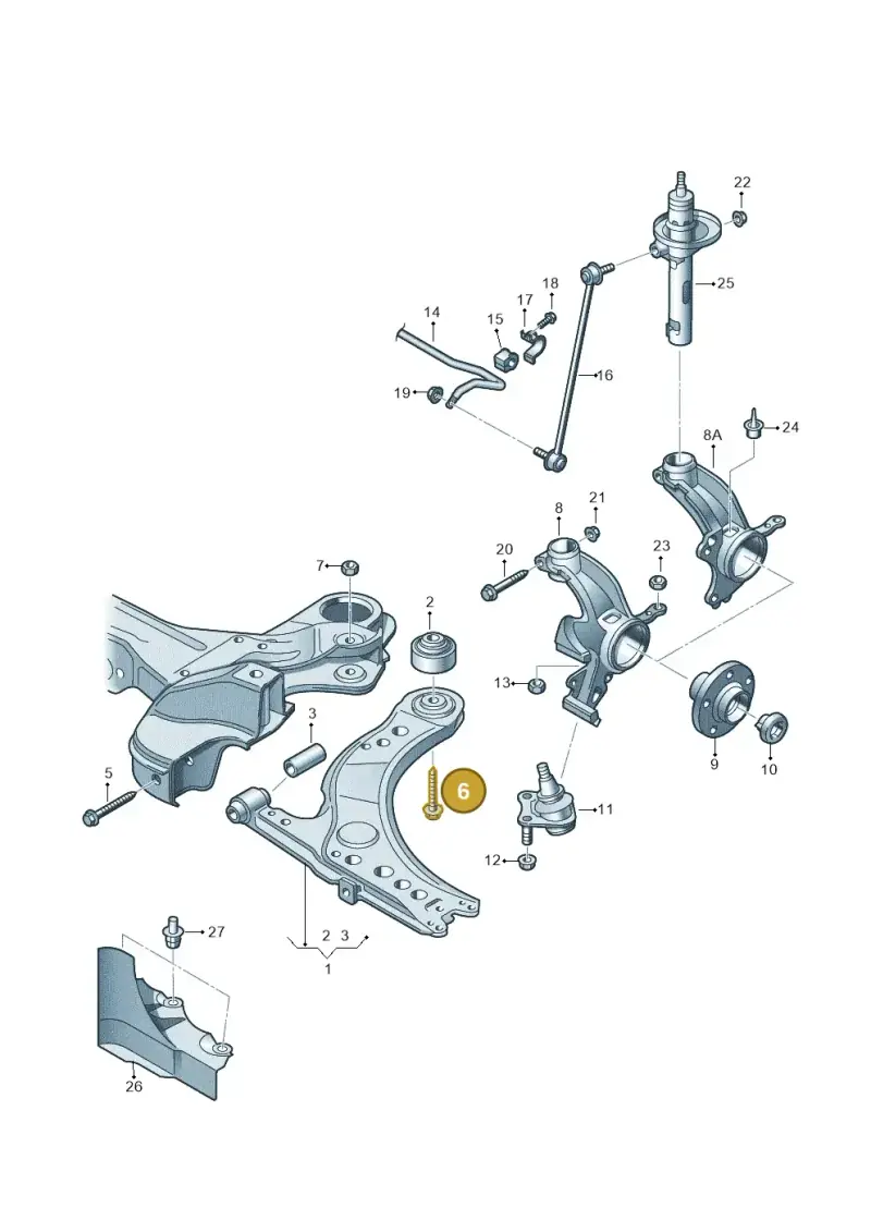 N10262202 — Volkswagen Polo (2010-2015) diagram 657407000, position 6