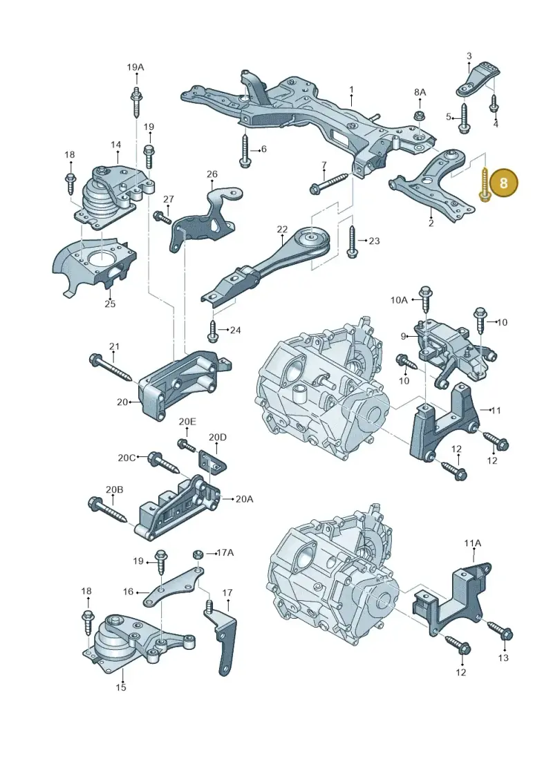 N10262202 — Volkswagen Polo (2012-2014) diagram 747199250, position 8