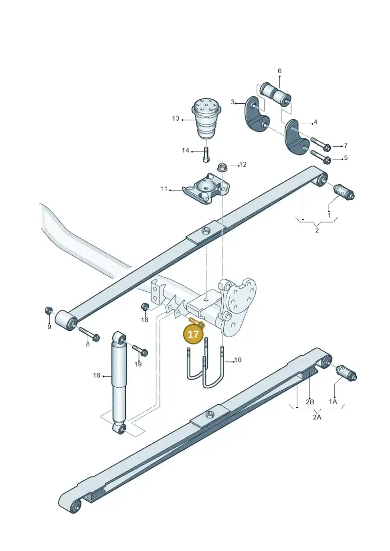 N10262202 — Volkswagen Caddy kombi (2015-2020) diagram 443511000, position 17