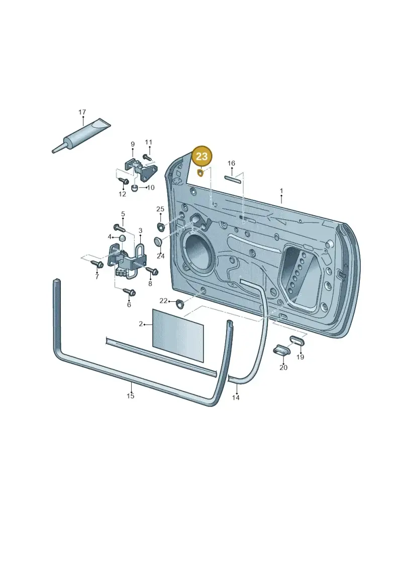 N10265401 — Volkswagen Golf Cabriolet (2011-2016) diagram 718831000, position 23