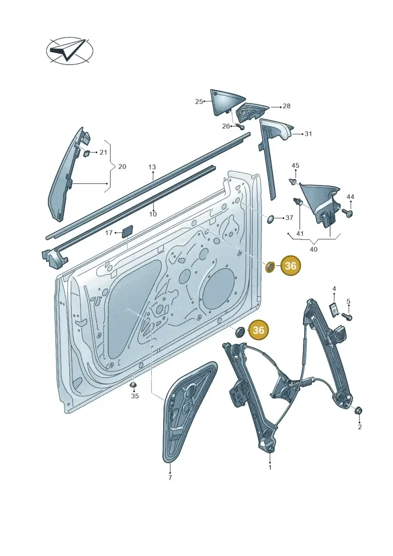 N10265401 — Volkswagen Arteon (2017-2023) diagram 828837600, position 36