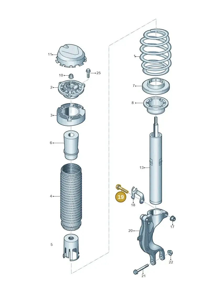 N10272202 — Volkswagen Touareg (2017-2023) diagram 439411000, position 19