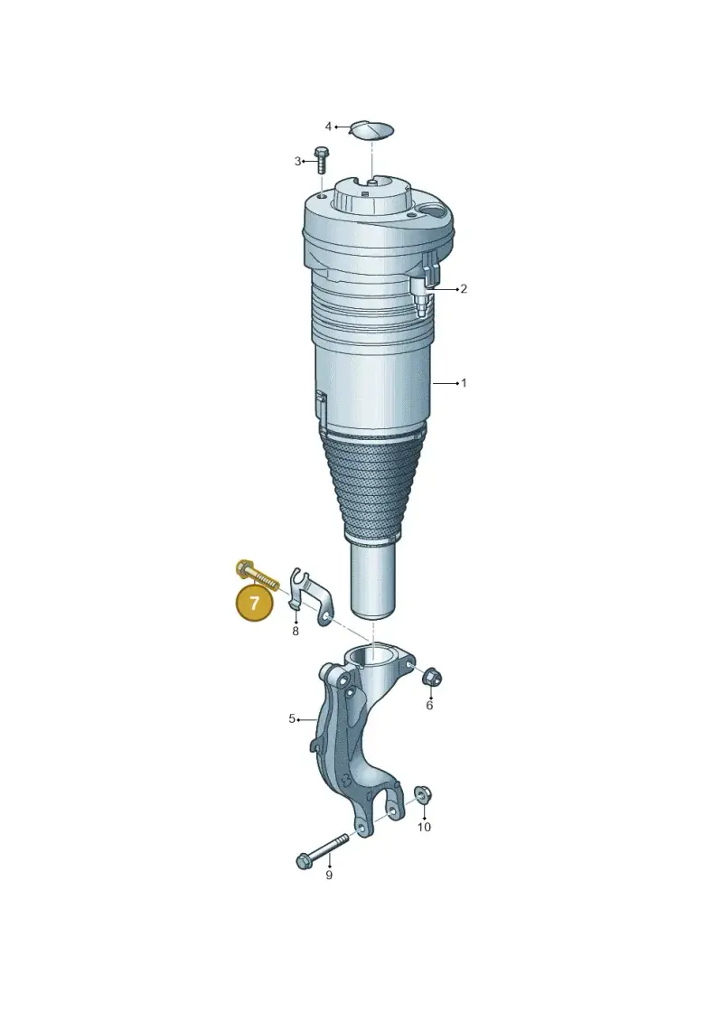 N10272202 — Volkswagen Touareg (2017-2023) diagram 439411060, position 7