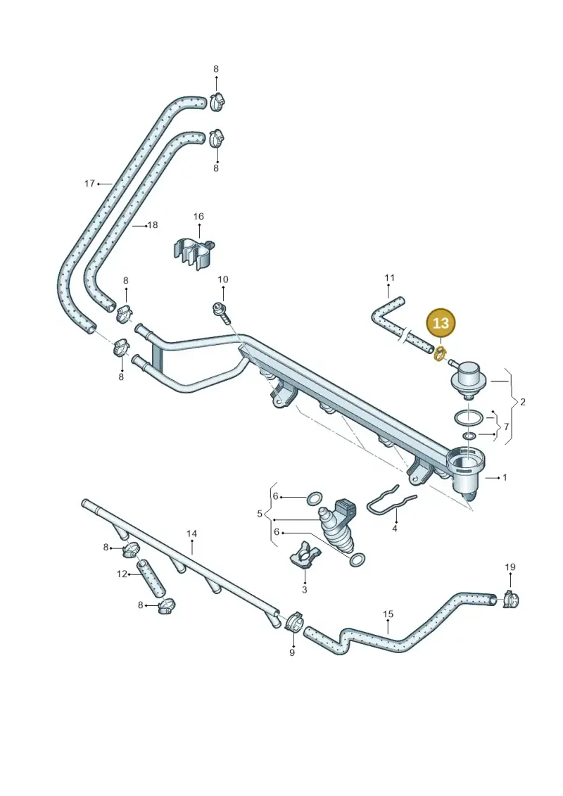 N10279301 — Volkswagen Sharan (2008-2010) diagram 244133400, position 13