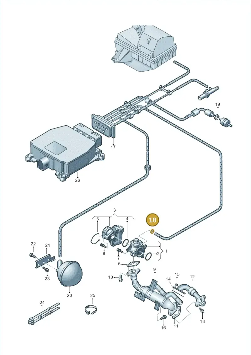 N10279301 — Volkswagen Polo (2008-2009) diagram 253131250, position 18