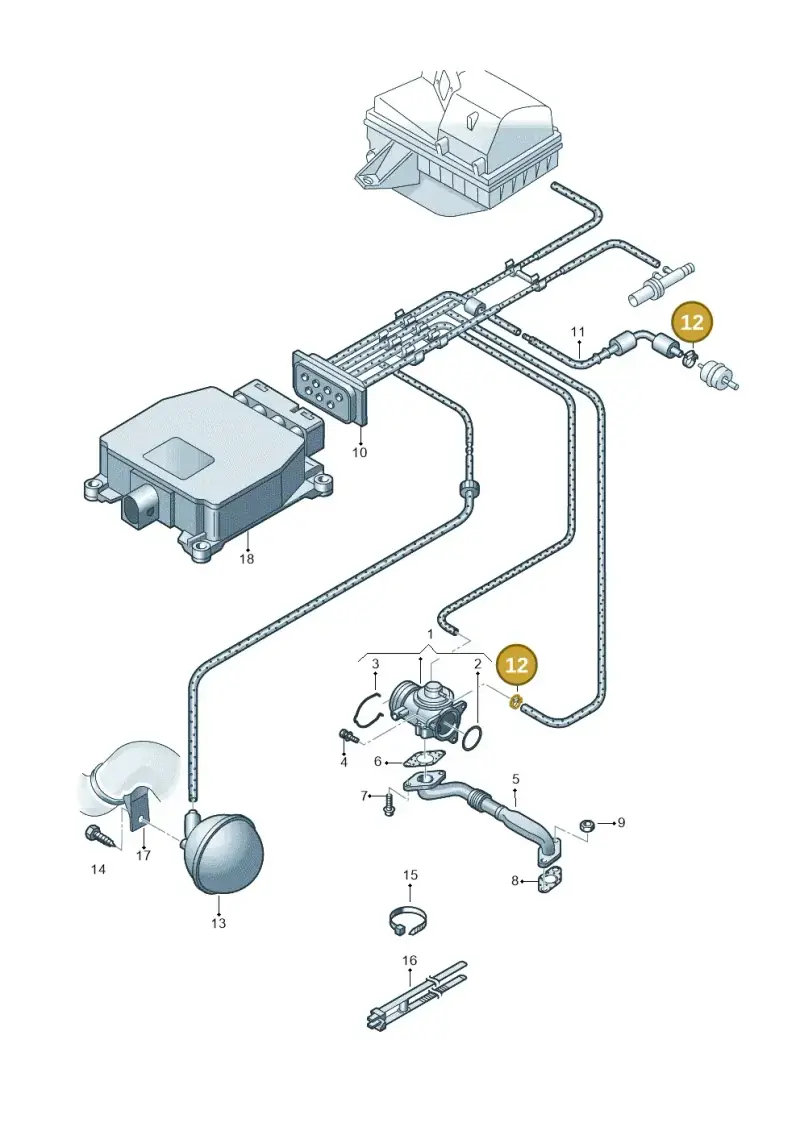 N10279301 — Volkswagen Caddy panel van (2008-2010) diagram 443131500, position 12