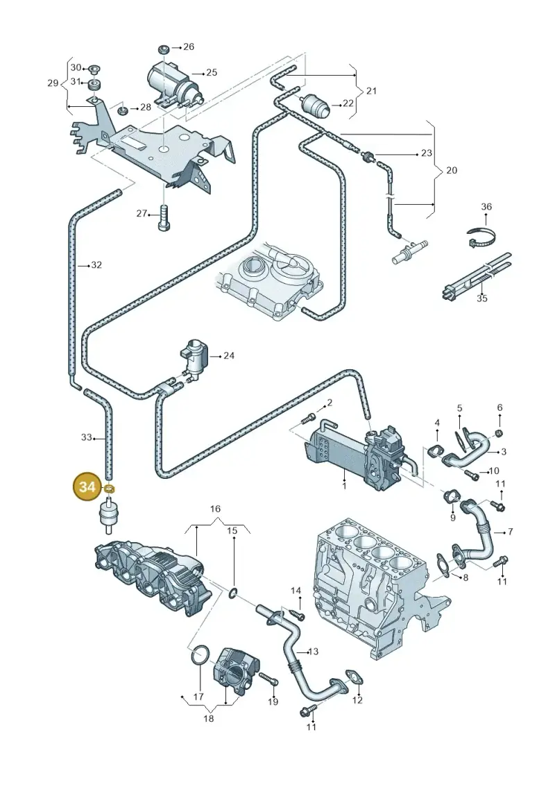 N10279301 — Volkswagen Transp. caravelle (2011-2015) diagram 680131500, position 34
