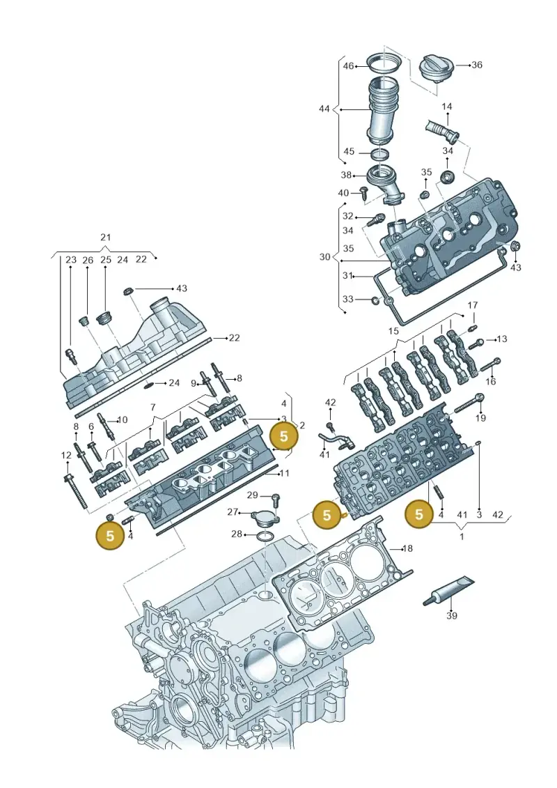 N10283304 — Volkswagen Amarok twin cab (2022-) diagram 894103650, position 5