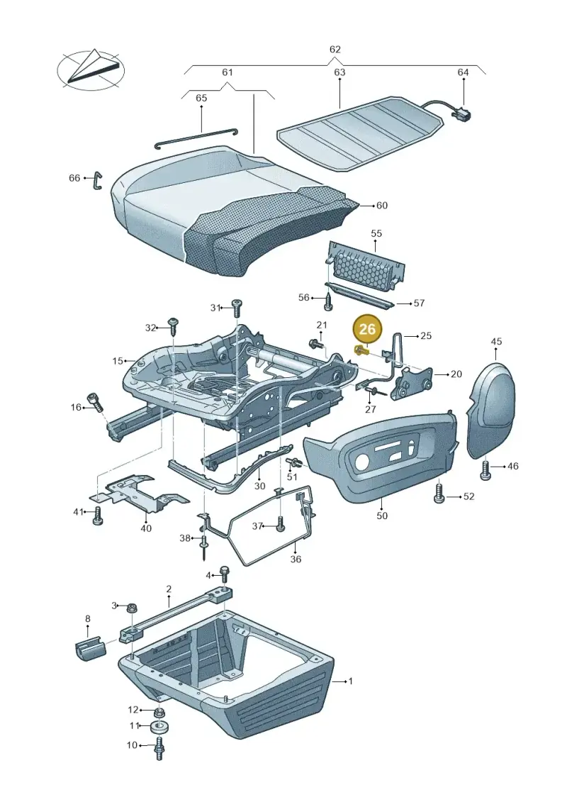 N10284905 — Volkswagen Transport. multivan (2019-2024) diagram 861881020, position 26