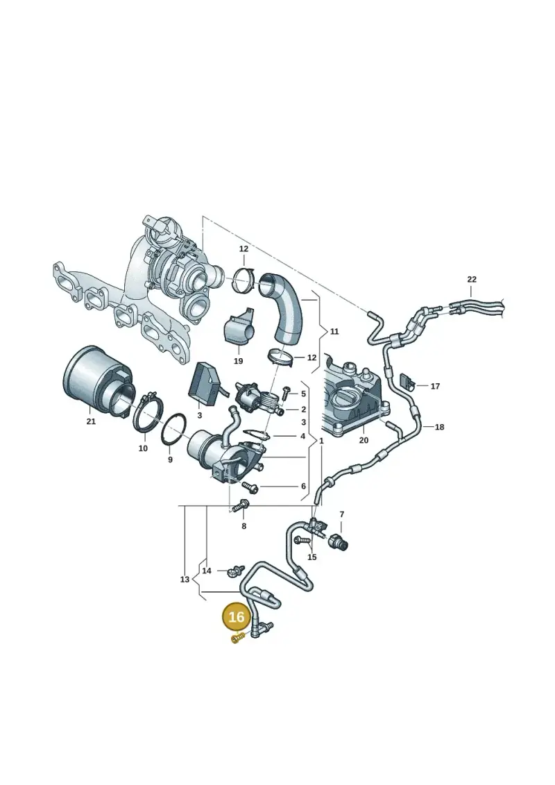 N10285505 — Volkswagen Tiguan 2.0 (2023-) diagram 57x131100, position 16