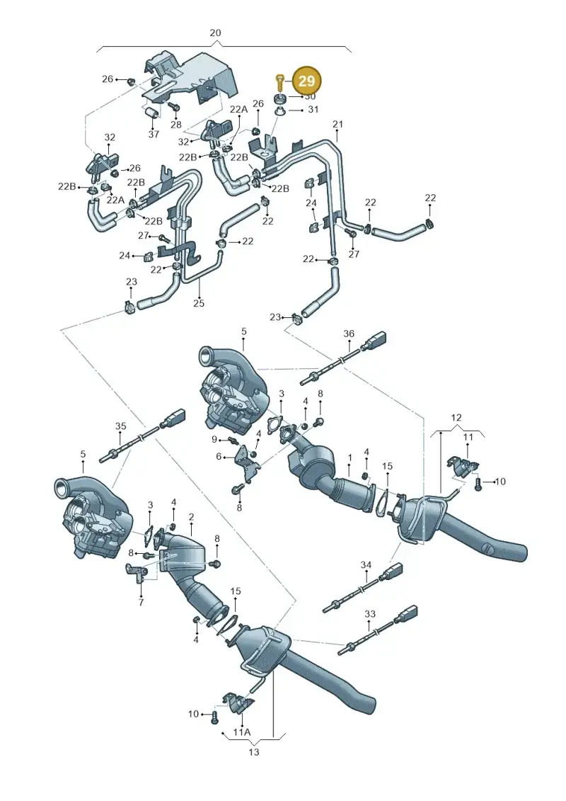 N10285602 — Volkswagen Touareg                08> (2007-) diagram 274253600, position 29