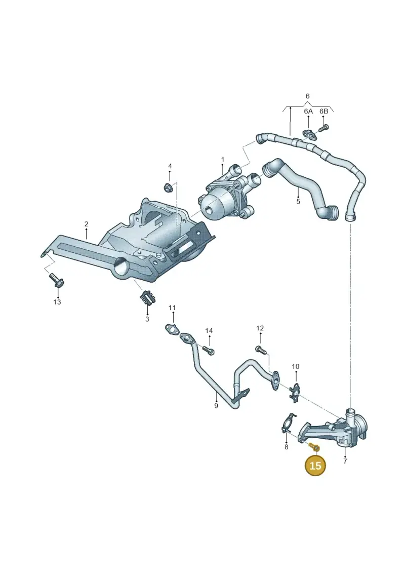 N10285602 — Volkswagen Jetta variant (2009-2014) diagram 474131100, position 15