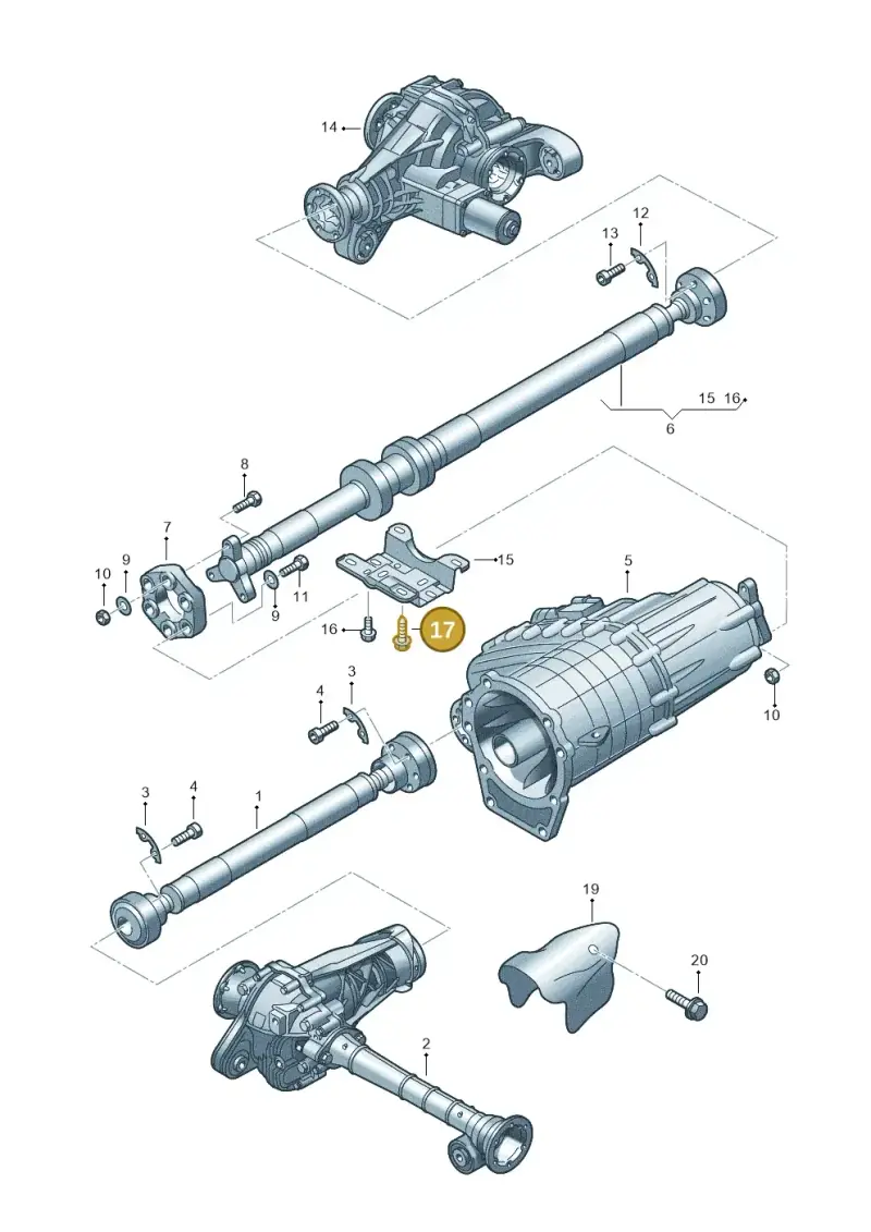 N10285907 — Volkswagen Touareg (2005-2006) diagram 274521100, position 17
