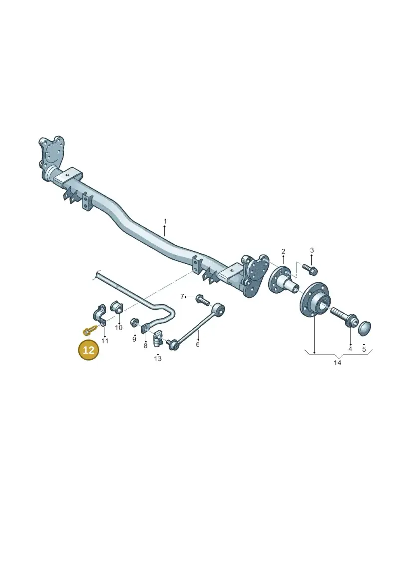 N10285907 — Volkswagen CADDY (2004-) diagram 443501000, position 12