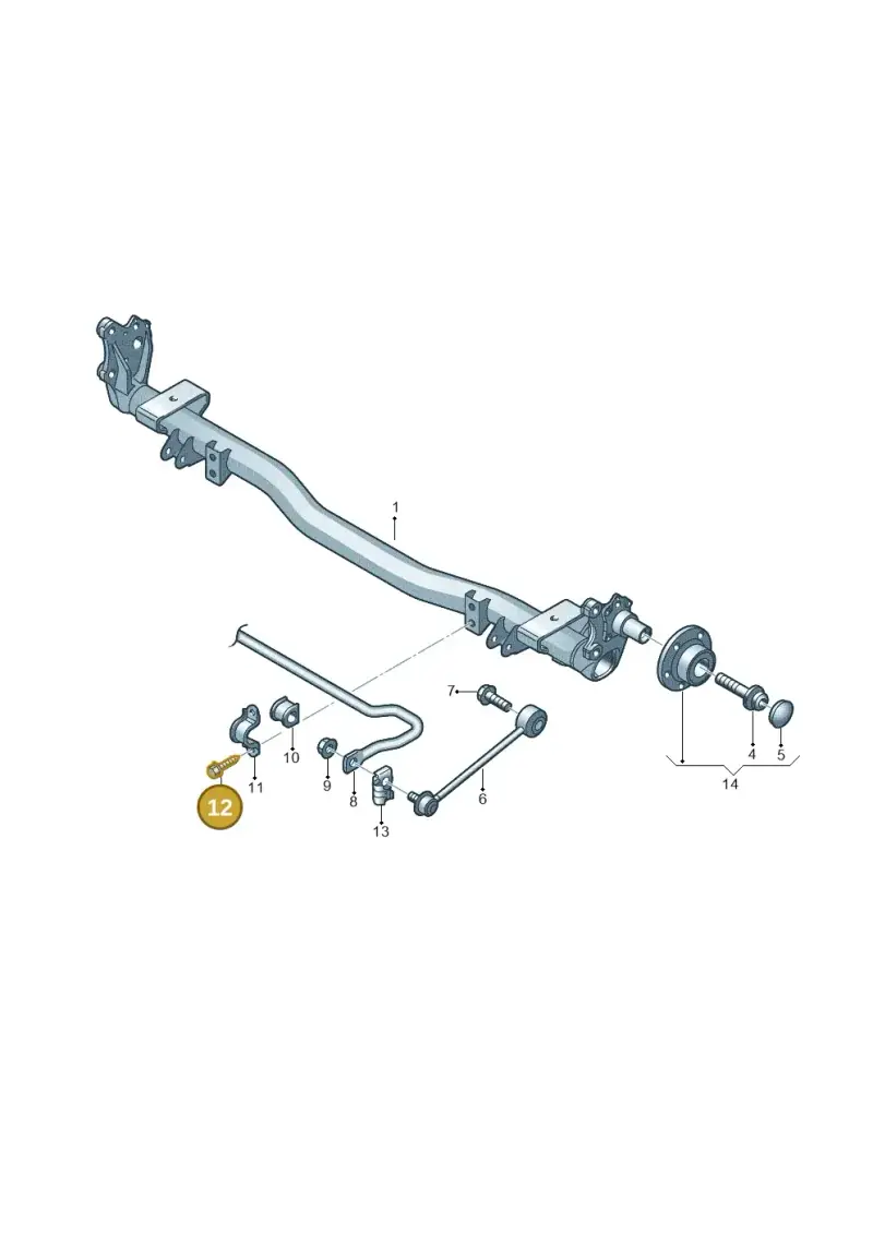 N10285907 — Volkswagen Caddy kombi (2015-2020) diagram 443501020, position 12