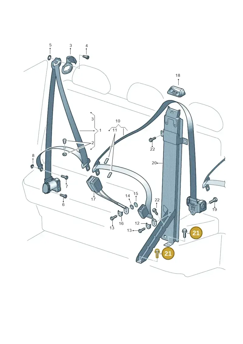 N10285907 — Volkswagen Single-cab transp. (2019-2024) diagram 411857800, position 21