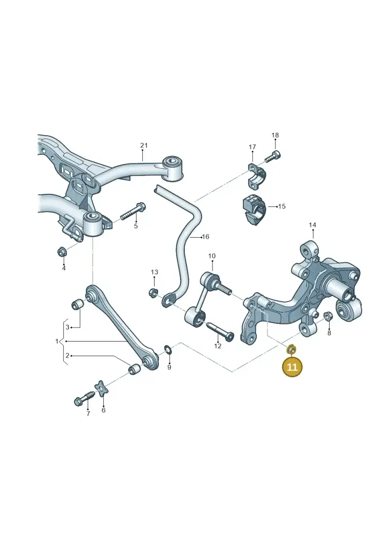 N10286111 — Volkswagen Sharan BlueMotion (2015-2022) diagram 460501200, position 11