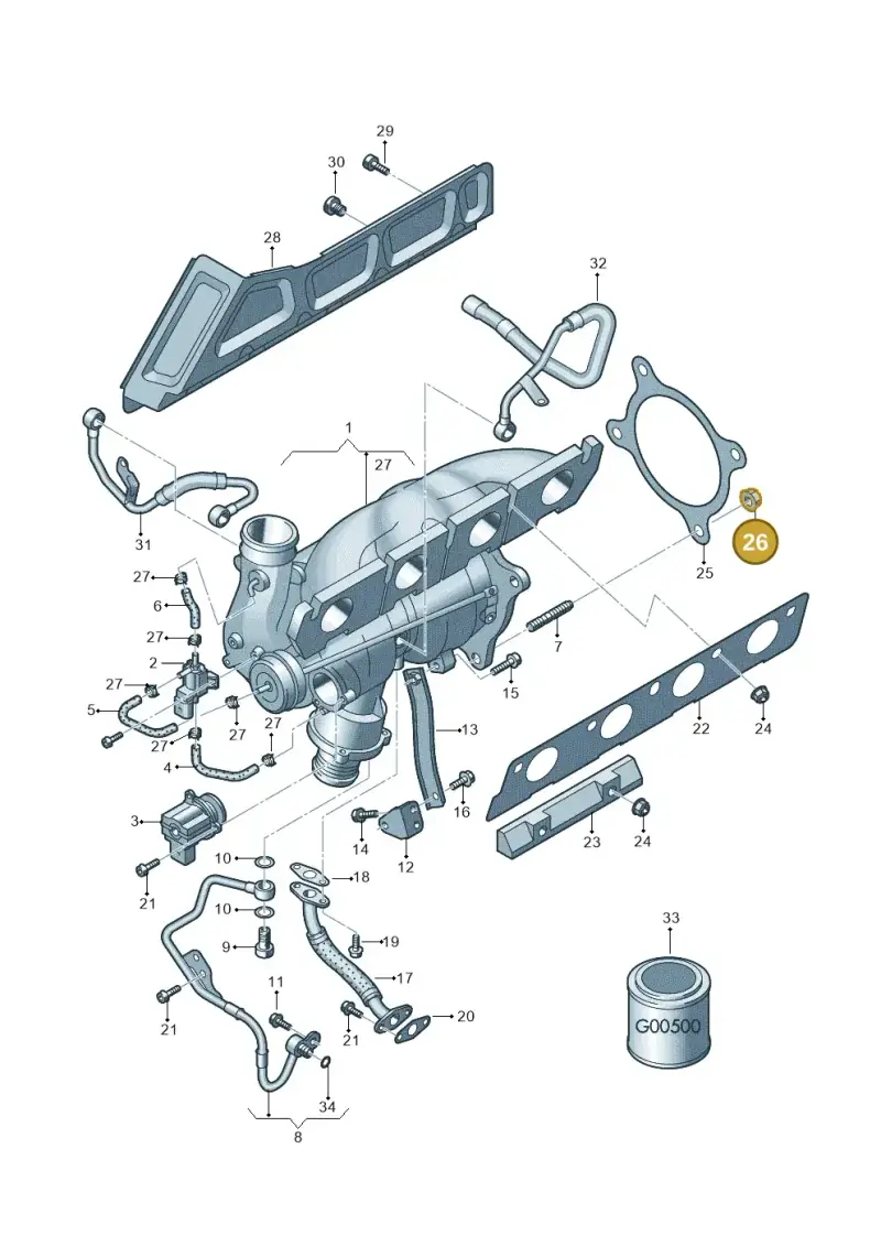 N10286111 — Volkswagen Amarok twin cab (2016-2022) diagram 647145600, position 26