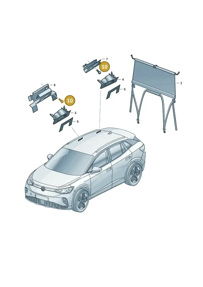 N10289702 — Volkswagen ID.4 Pro (2020-2023) diagram 11a861000, position 10