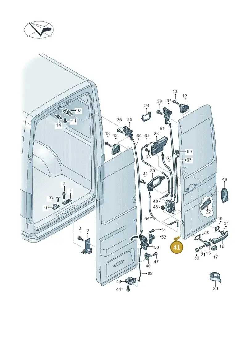 N10289702 — Volkswagen E-Crafter 35 (2018-2024) diagram 806827650, position 41