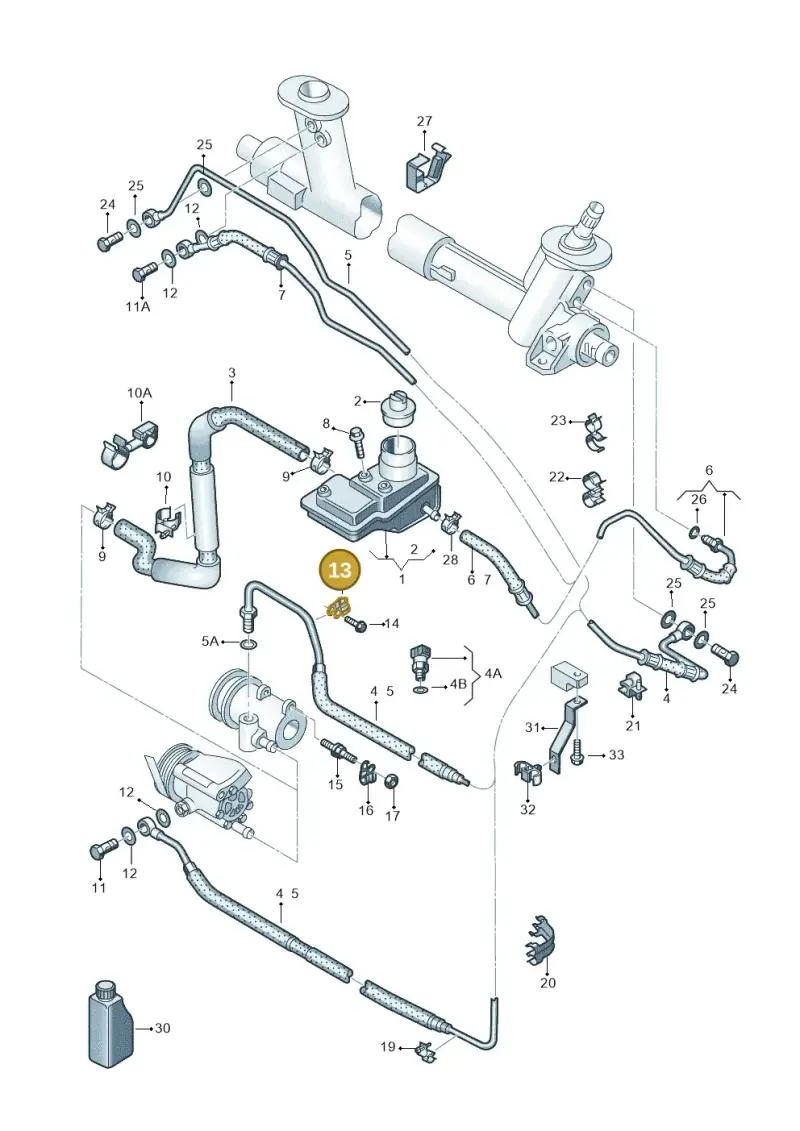 N10300103 — Volkswagen LUPO/3L TDI (2003-2005) diagram 231422500, position 13