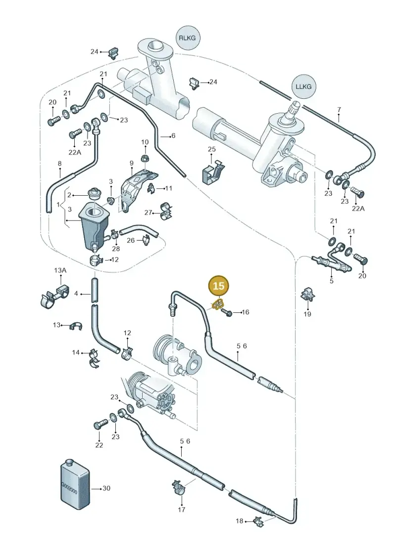 N10300103 — SEAT AROSA (2003-2004) diagram 232422550, position 15