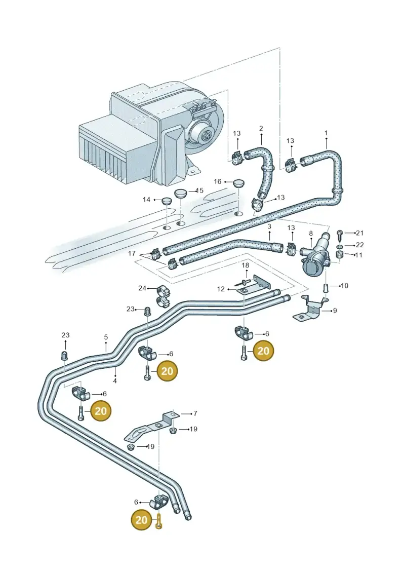 N10300804 — Volkswagen Single-cab transp. (2019-2024) diagram 411819750, position 20