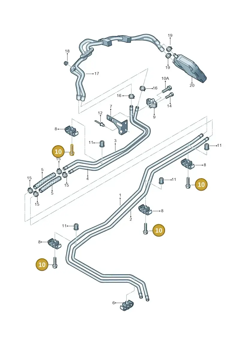 N10300804 — Volkswagen Transport. multivan (2019-2024) diagram 679819650, position 10