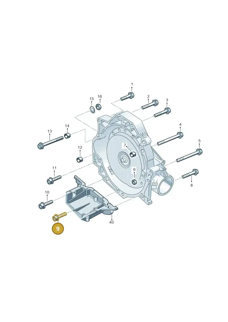 N10304404 — Volkswagen PHAETON                08> (2007-) diagram 258300800, position 9