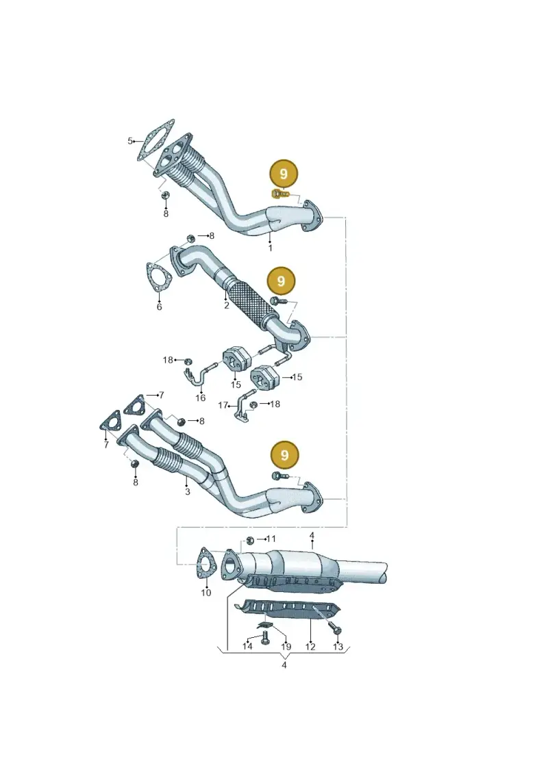 N10306504 — Volkswagen Sharan (2008-2010) diagram 244253500, position 9