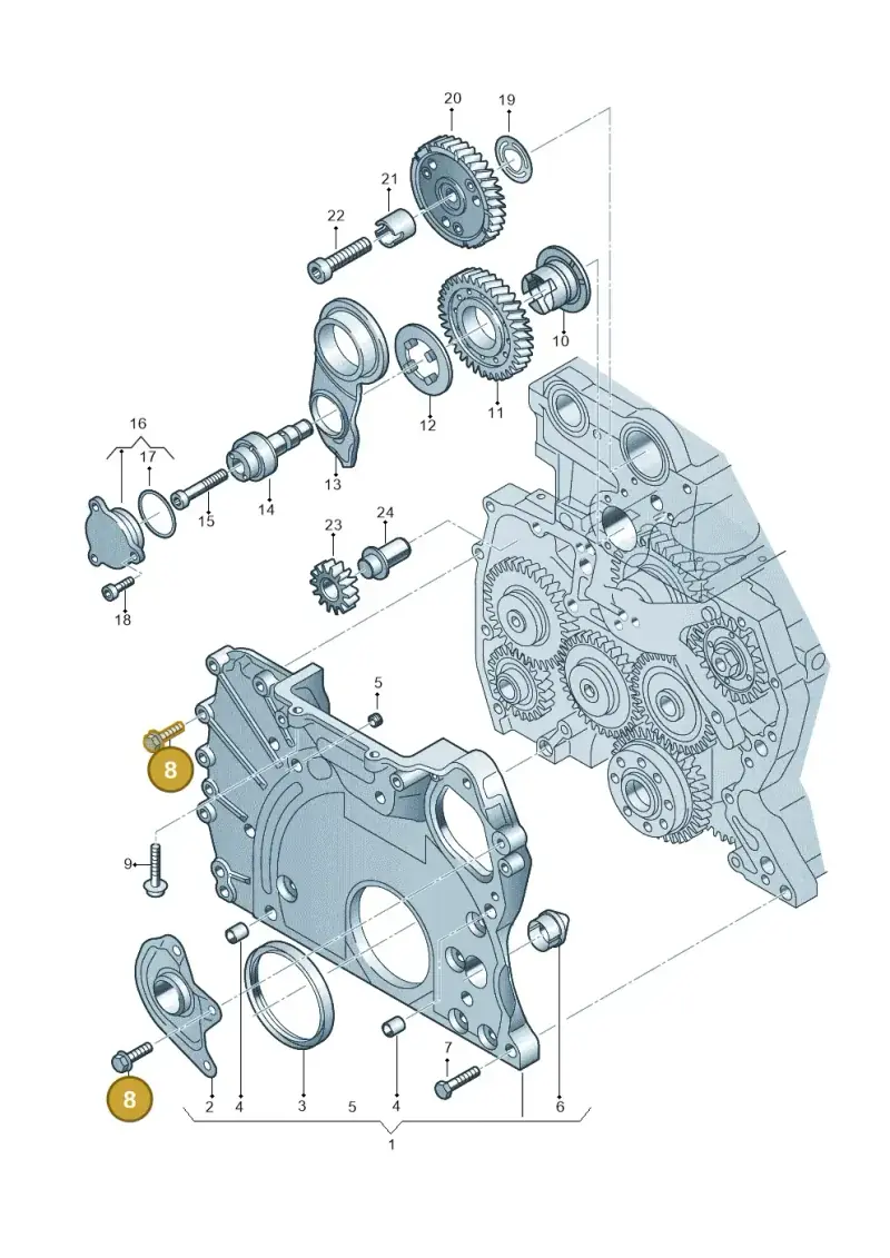 N10306504 — Volkswagen Transp. caravelle (2008-2009) diagram 611109910, position 8