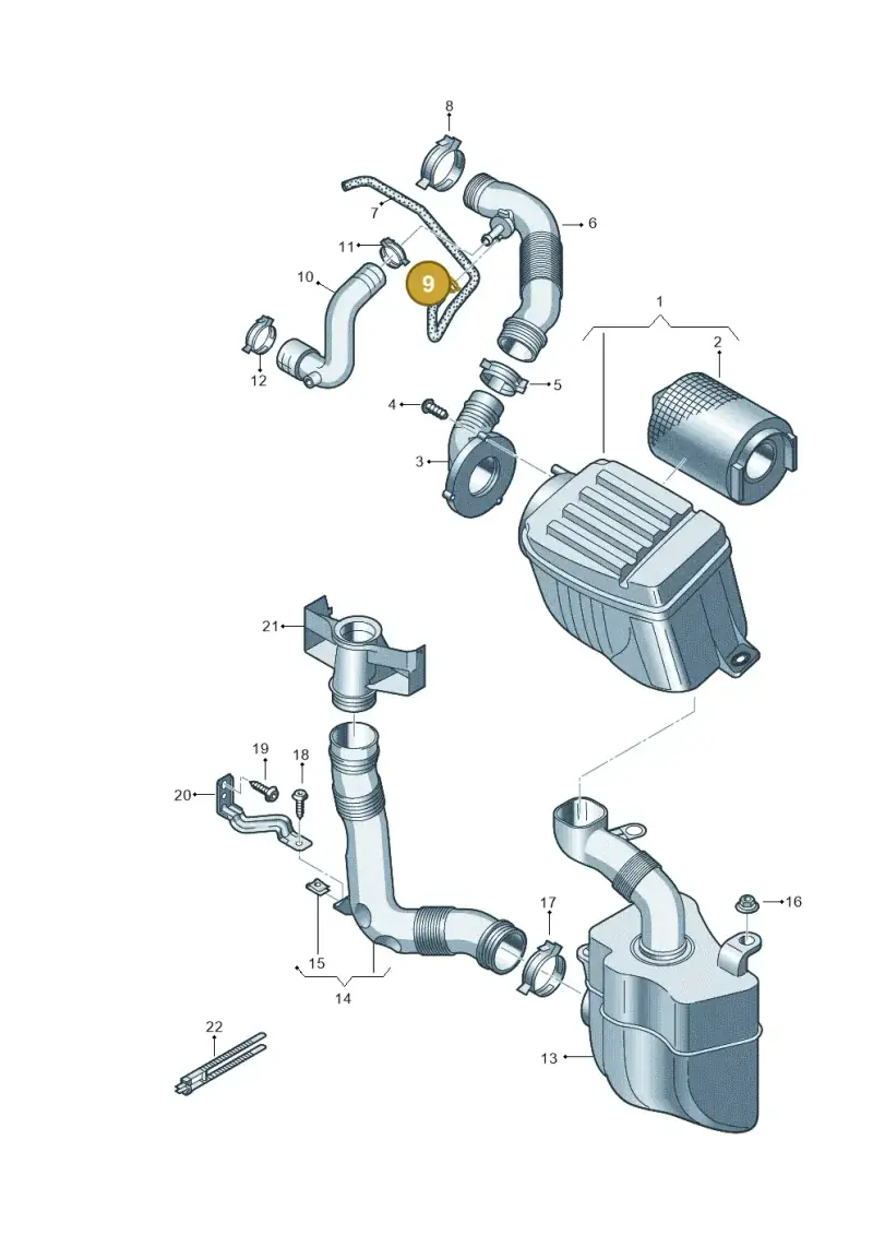 N10310001 — Volkswagen Caddy Maxi Kombi (2010-2015) diagram 477129800, position 9