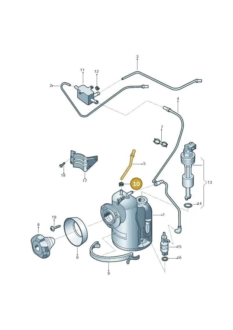 N10310001 — Volkswagen Kombi (2011-) diagram 540201760, position 10