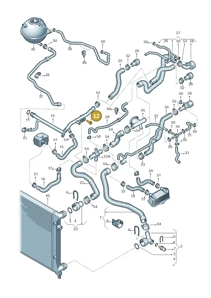 N10314403 — Volkswagen Golf estate (2009-2013) diagram 420121180, position 12