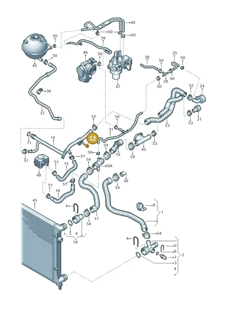N10314403 — Volkswagen Caddy Maxi Kombi (2010-2015) diagram 477121220, position 12