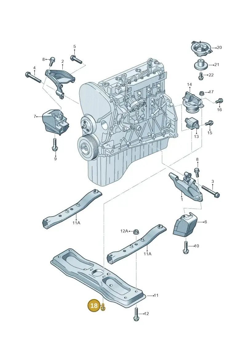 N10314403 — Volkswagen Crafter 35 panel (2011-2016) diagram 483199200, position 18