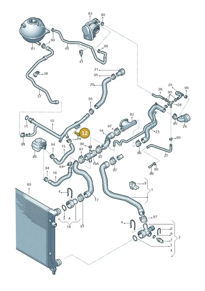 N10314403 — Volkswagen Caddy Maxi Kombi (2010-2015) diagram 690121200, position 12