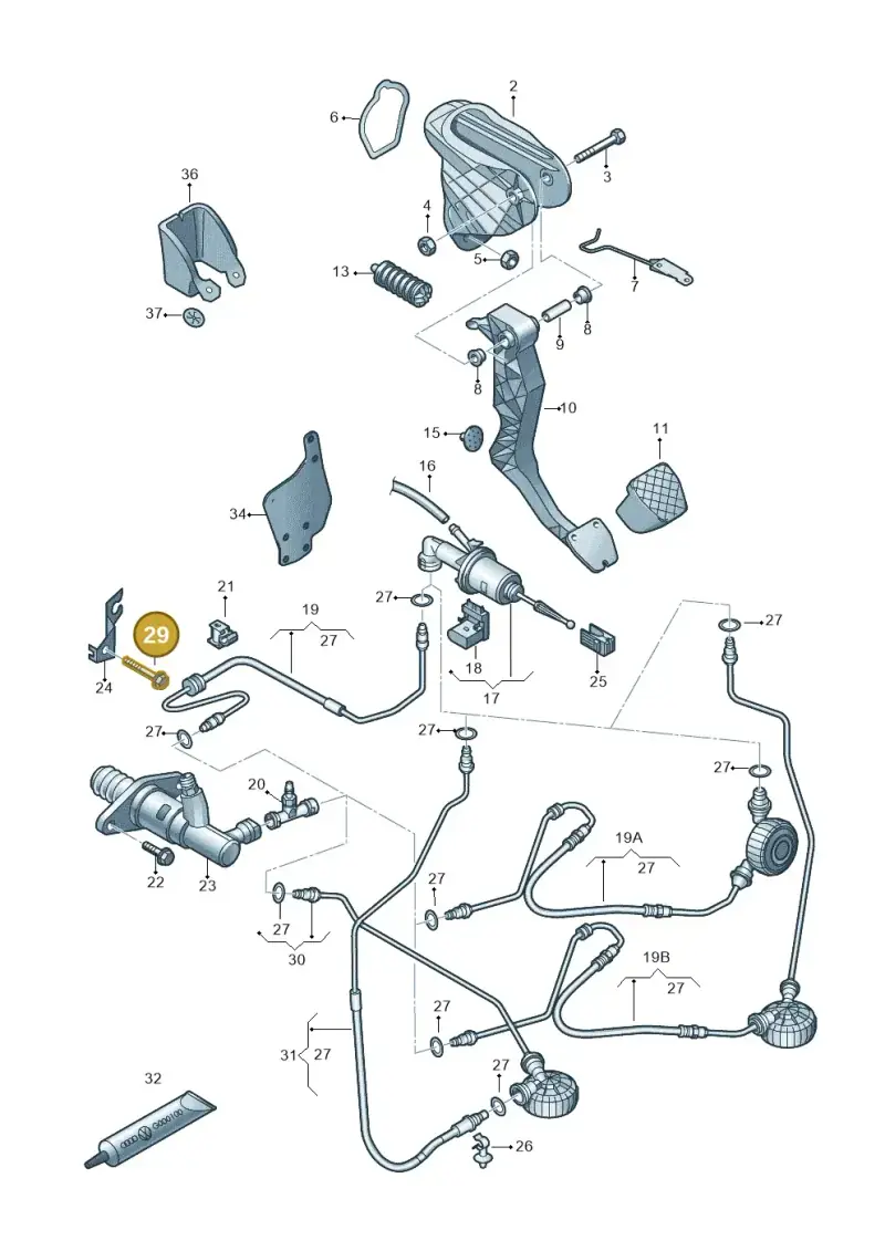 N10318302 — Volkswagen Caddy kombi (2015-2020) diagram 718721250, position 29