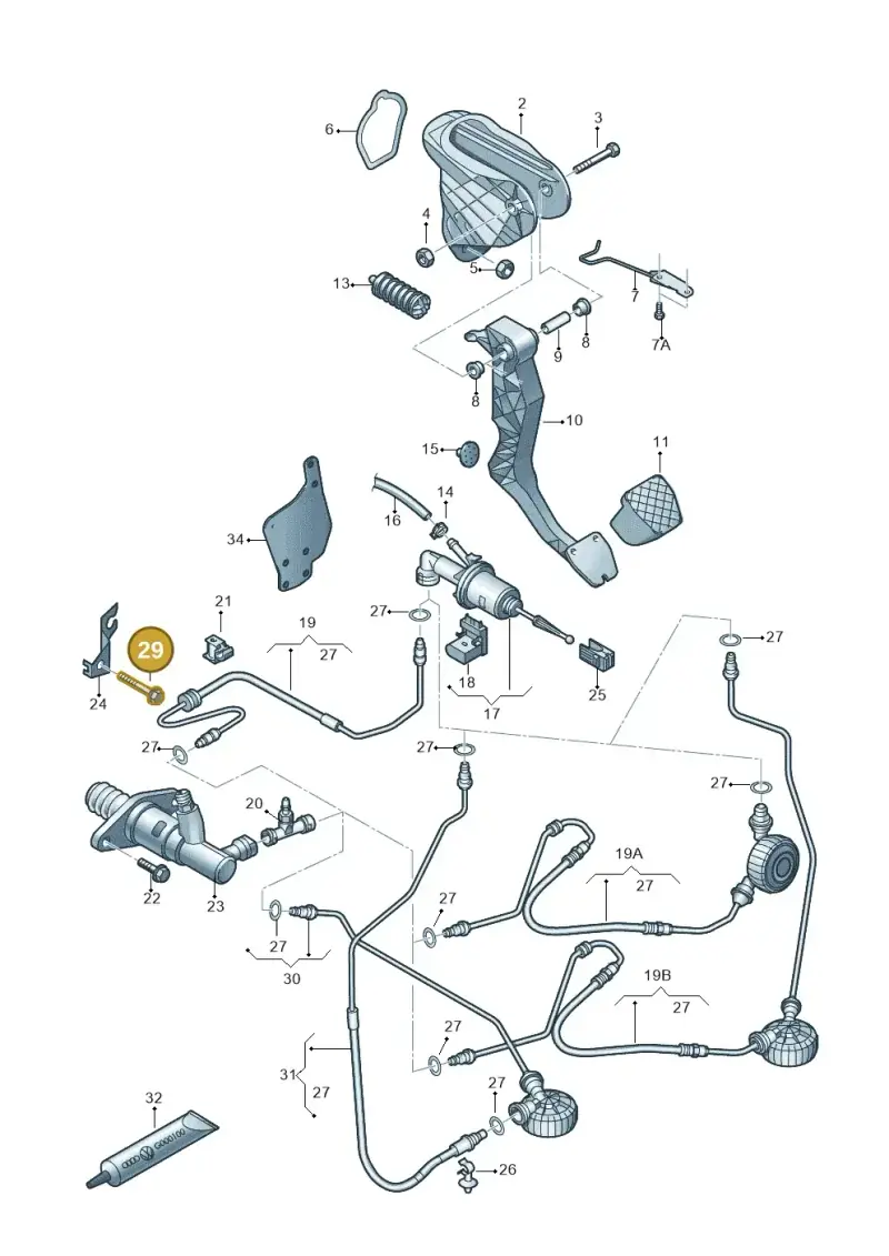 N10318302 — Volkswagen Passat CC (2011-2016) diagram 737721250, position 29