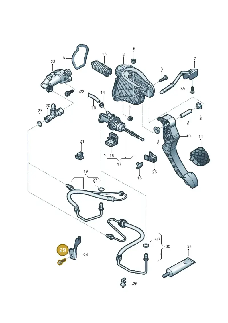 N10318302 — Volkswagen Jetta 1.6 (2014-2018) diagram 854721025, position 29
