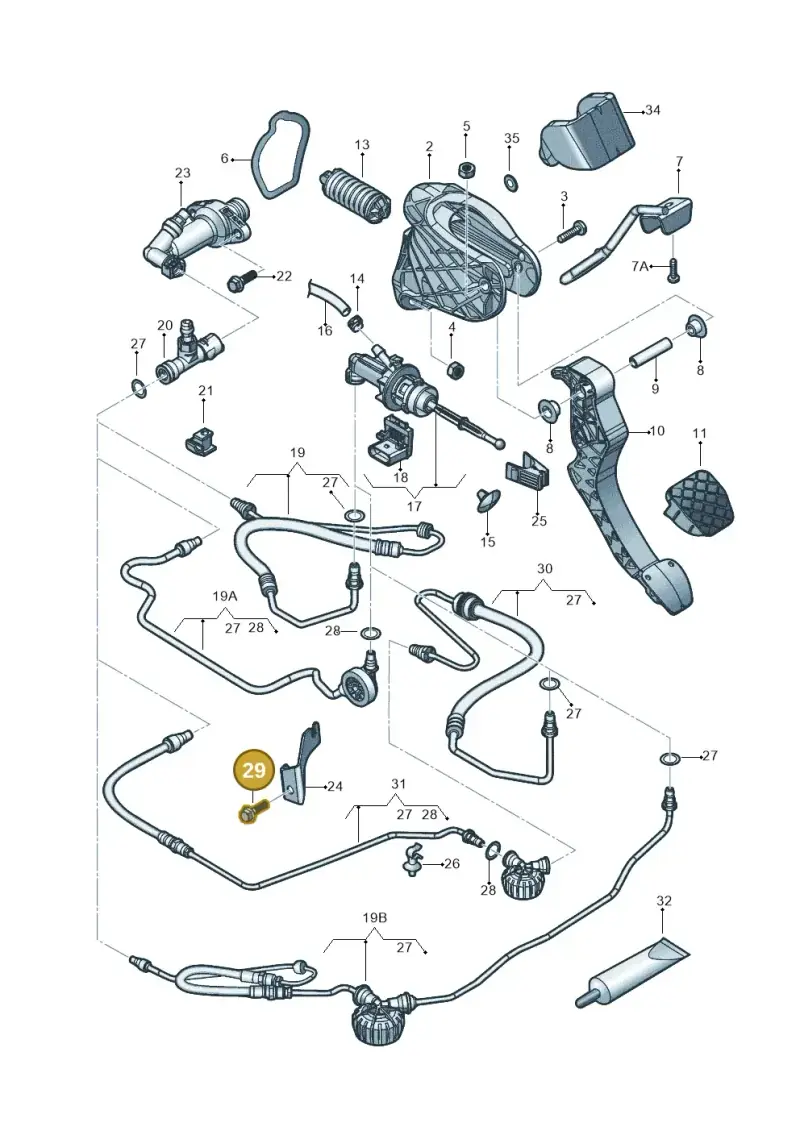 N10318302 — Volkswagen Beetle (2016-2019) diagram 789721025, position 29