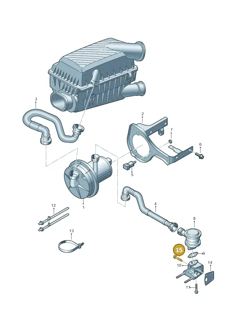 N10323104 — Volkswagen Touran 1.9 (2008-2010) diagram 460131000, position 15