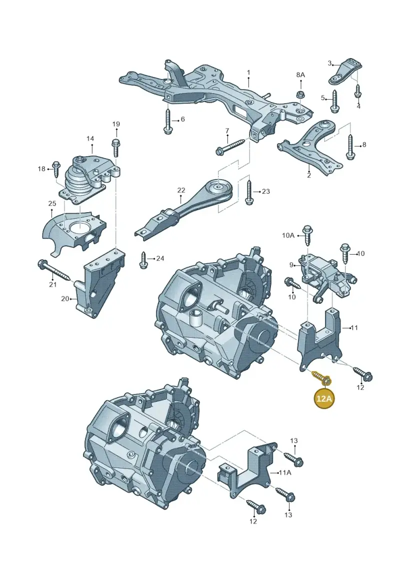 N10323205 — Volkswagen Polo (2012-2014) diagram 672199350, position 12A