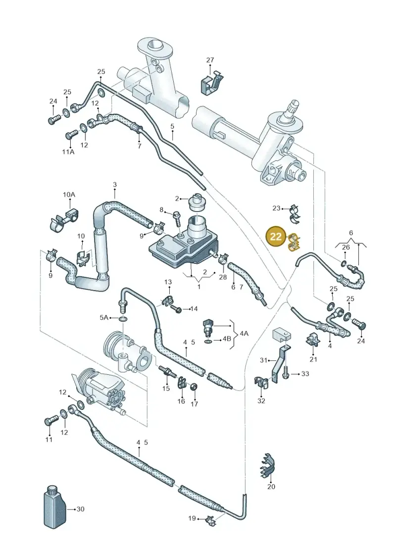 N10325101 — Volkswagen LUPO/3L TDI (2003-2005) diagram 231422500, position 22