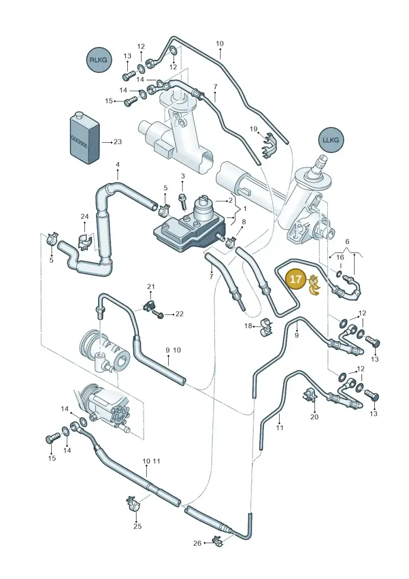 N10325101 — SEAT AROSA (1997-2003) diagram 232422450, position 17