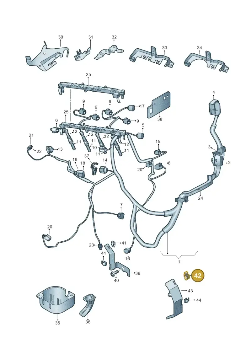 N10325101 — Skoda Rapid Ambition (2011-2021) diagram 708971300, position 42