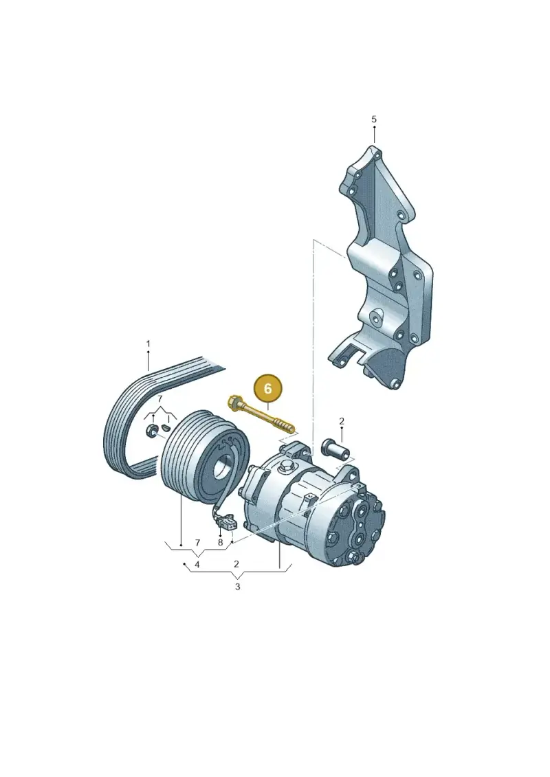 N10328002 — Volkswagen California Camper (2008-2009) diagram 410260100, position 6