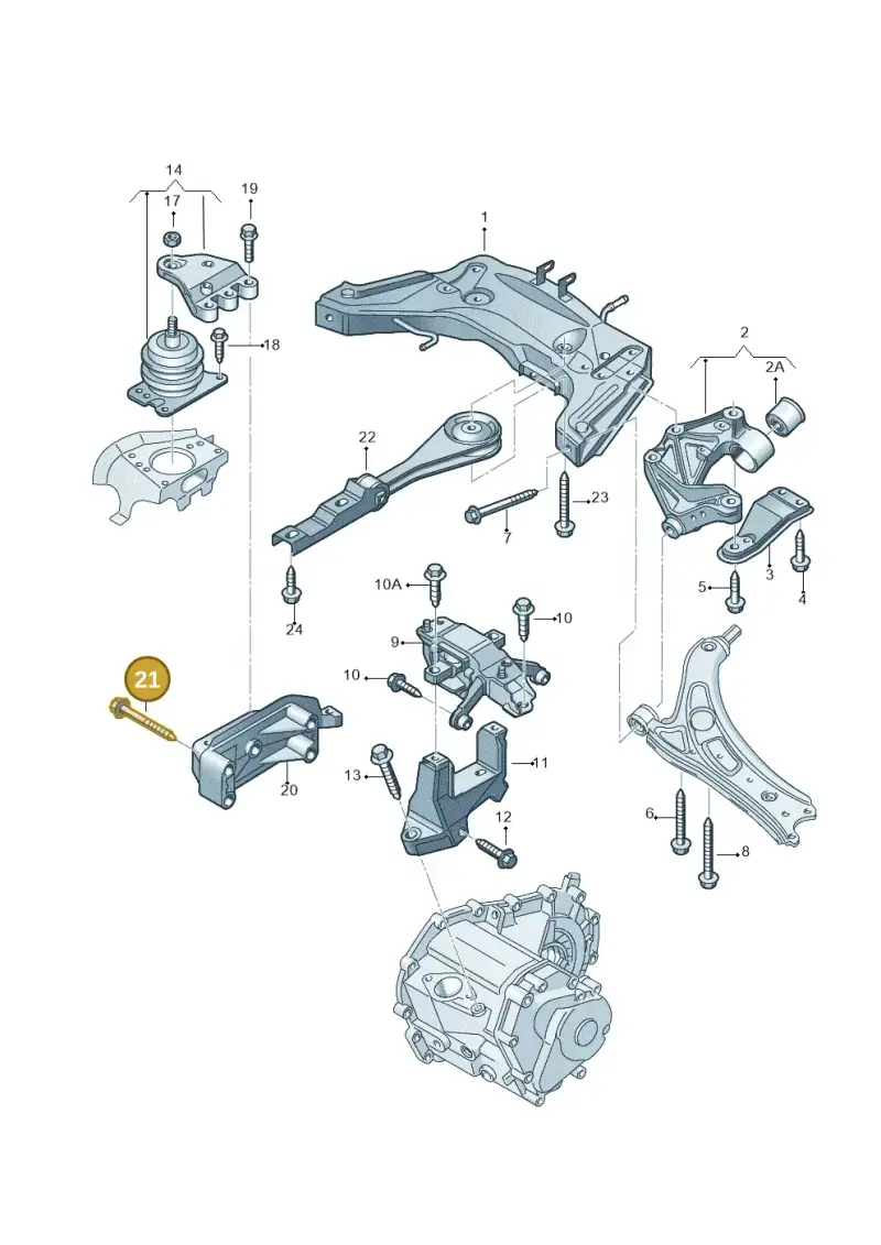 N10328002 — Volkswagen Polo (2008-2009) diagram 657199200, position 21