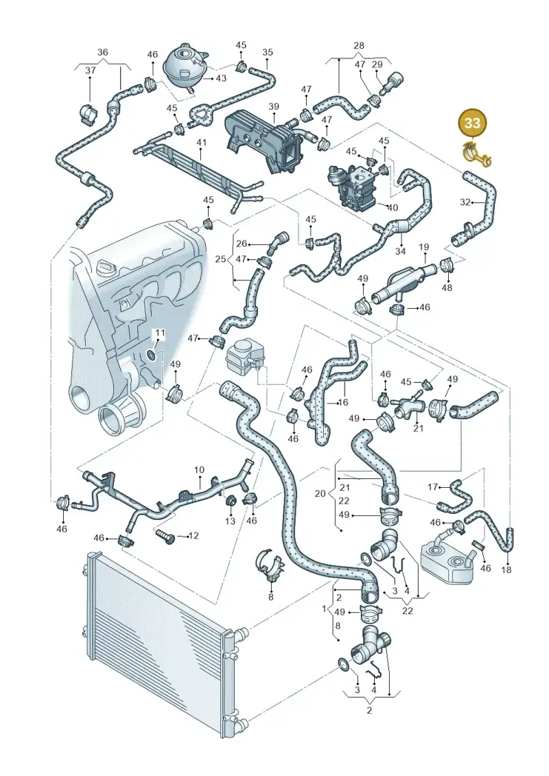 N10328301 — Volkswagen New Beetle             06> (2005-) diagram 266121450, position 33